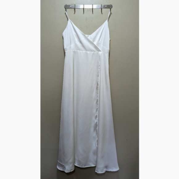 White Satin Dress - Picture 3 of 8